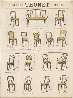 Catálogo de cadeiras Thonet